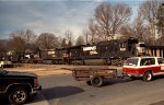 NS 8681 leads a train across Fairview Road